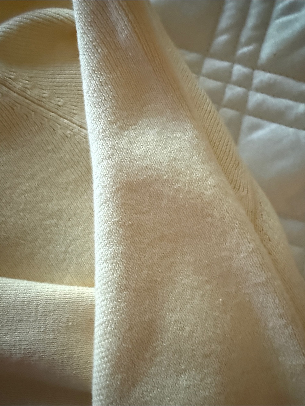 LOFT Pale Yellow V-Neck Short Sleeve Cardigan - Picture 6 of 6